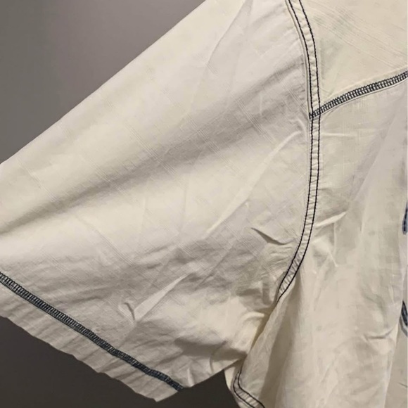 Harley Davidson Button Up T-Shirt 4XL Beige READ - Picture 9 of 10